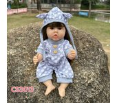 Muñeca reborn de 30cm, simulación de bebé, muñeca de goma blanda, realista, recién nacido