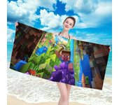 Bath Towel Robe Minecraft Beach Large Spa Bathrobe Girl Bathing Towels Adults Bathroom Size Christmas Anime Home Textile