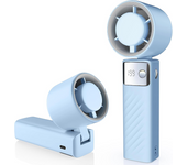 Ventilador de Mano Recargable, Mini Ventilador Portatil 5000mAh, Hand Fan Silencioso Potente Turbo (1-199 Velocidad), Ventiladores Aire Frio para Viajes, Exterior, Camping, Oficina