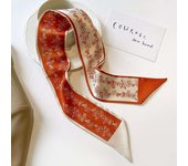 88x 7cm Wrap Poly Silk Slip Twill Y Narrow Edge perfume Small Long Scarf Design