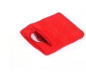 Bolso de pulsera deportivo con cremallera, protección para muñeca, manga absorbente, banda de toalla, bolsillo para llaves de bicicleta de viaje para correr al aire libre