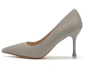 2024 new style women's shoes/sandals/high heels/stilettos/pointed toes/spring/summer/autumn/winter/banquet/wedding/work/leather/6.5 black