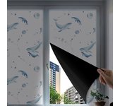 Thickened Blackout Glass Sticker Anti Light Leakage Full Blackout Light Blocking Film UV Protection Sunshade Film Apartment