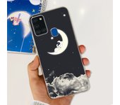 For Galaxy A21s Phone Case Oil Flower Butterfly Painting Soft Clear Housing For Samsung Galaxy A21s SM-217F TPU Silcione Capas