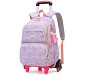 Mochila Escolar Trolley de Ruedas Material de Nylon Impermeable Diseño de Camuflaje