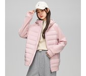 Chaqueta de plumón para hombre con capucha ligera y delgada 2025 invierno nuevo empalme de punto pareja tendencia versátil chaqueta casual ropa de hombre