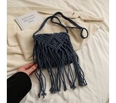 New Straw Bag Bohemian Tassel Beach Bag Women Crochet Fringed Crossbody Ultralight Shoulder Bag Women Small Bolsos Feminina