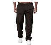 Pantalones cargo para hombre, Pantalón recto informal, otoño