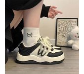 Thick oled height increaing white for women' Intagram trend 2025 new pring veratile tudent niche caual port board