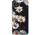 For Samsung Galaxy M32 Case Cover Soft Silicone TPU Back Cover For Samsung M32 M 32 SM-M325F Flower Clear Funda Phone Case