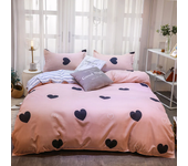 Cute Cats Reactive Printed Bedding Set Quilt Cover with Pillowcase Skin-friendly US Twin UK Size Children Bed Duvet Cover Set