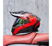 Casco moto integral hombre juvenil aire libre trail rally Equipo Protector