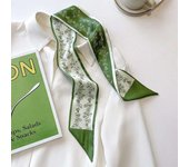 88x 7cm Wrap Poly Silk Slip Twill Y Narrow Edge perfume Small Long Scarf Design