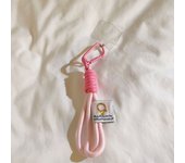 Braided Mobile Phone Lanyard Keychain Anti-lost Phone Wrist Strap Colorful with Patch Phone Hanging Chain Rope Keychain