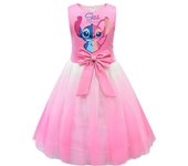 Kids Girls Lilo Stitch Cartoon Costume Dress Pleated Skirt Princess Party Gifts