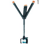 TELESIN Floating Selfie Stick with Tripod for GoPro Hero13 12 11 D-JI OSMO Action 5 Pro 4 3/Insta-360 X4/X3/ACE/PRO/GO 3 Lightweight Waterproof Mount for Vlog