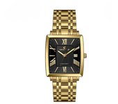Hombre mujer reloj calendario casual reloj de cuarzo