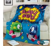 Bubble Bobble Cartoon Game Gamer 3D Blanket,Soft Throw Blanket for Home Bedroom Bed Sofa Picnic Travel Office Cover Blanket Kids