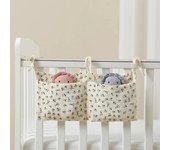 Cotton Bedside Diaper Cute Item Nappy Storage Organizer Baby Crib Bottle Trolley Hanging Bag Bedding Caddy Stacker