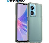 KEYSION Transparent Shockproof Case for OPPO A77 5G A77S A57S A57 Clear Soft TPU Silicone Phone Cover for Realme Narzo 50 5G Q5i