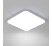 32W Plafon LED Techo, Lamparas de Techo LED Moderna 3600LM, 3000K Luz Cálida IP54 Impermeable, Luz de Techo Para Baño Cocina