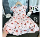 Las Niñas Vestidos De Verano Nuevo Bebé Volar Manga Princesa Vestidos Florales Niños Pequeños Verano Niñas Falda Vestidos De Los Niños