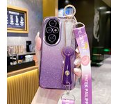 Pulsera y cuerda Transparencia Con Papel flash Dos en uno Carcasa del teléfono móvil Aplicable Honor 200 -5G Funda