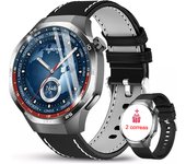 New For Watch GT5 Pro Sports Smart Watches Men GPS Track,Compass,Altimeter,Waterproof,Bluetooth Call,NFC Smart Bracelet,two watch straps2025