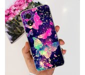 For OPPO A38 4G Case CPH2579 A 38 Shockproof Cover Stylish Flower Love Heart Soft Silicon Funda For OPPO A18 CPH2591 Coque 6.56"