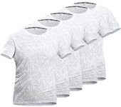 Pack 5 Camisetas de hombre deporte de verano manga corta rápido seco alto elástico ligero transpirable fitness running baloncesto camiseta