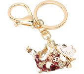Goldfish Keychain Good Luck Exquisite Chinese Style Portable Zinc Alloy Cute Keychain, Metal Key Chain Light Weight Keychain
