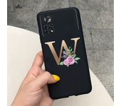 For Xiaomi Poco X4 Pro 5G Case Soft Letters Alphabet Painted Phone Cover For Xiaomi Poco M4 Pro 4G Funda PocoX4 M4 Pro 2022 Capa