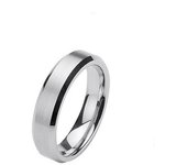 Popular europeo y americano, anillo mate de acero de titanio, anillo de acero inoxidable liso para hombre, joyería de Amazon