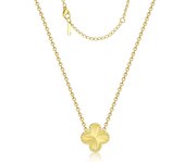 Clover Pendant Necklace for Women 18K Gold Plated Four Leaf Clover Necklace Lucky Simple Necklace Jewelry Gifts for Women