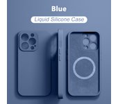 Magnetic Liquid Silicone Phone Case iPhone 15 14 13 12 11 Pro Max Mini X XR XS 8 Plus SE For Magsafe Wireless Charging Cover