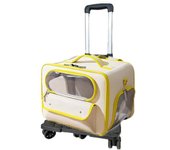 Pushable Pet Stroller Trolley Cases Breathable Large Capacity Pet Trolley Case Detachable with Multiple Pockets Pets Bags