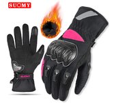 SUOMY 100% Waterproof Motorcycle Gloves Men Women Winter Thermal Motorcyclist Guantes Moto Motocross Gloves Windproof WP-06