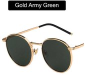 Gafas de moda Pesca Gafas de sol con montura metálica Gafas de sol redondas Gafas de sol para mujer Gafas de sol para hombre