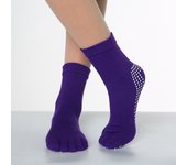 Breathable Soft Non-slip Sports Solid Color Middle Tube Hosiery Korean Style Socks Yoga Socks Women Five Finger Socks