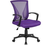 Silla de Oficina con Ruedas Regulable en Altura Múlti Color de Malla con Función de Mecedora Silla Escritorio para Despacho Silla de Estudio