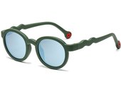 Nuevo marco redondo gafas de sol de silicona para niños anti-radiación ultravioleta gafas de sol avanzadas gafas de sombrilla de moda al aire libre