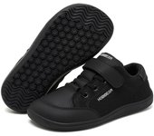 HOBIBEAR Wide-tip barefoot for boys and girls, minimalist sneakers, light leather shoes Artificial mesh with hook