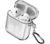 Compatible with Airpods Case,Clear Shockproof Airpods TPU [Front LED Visible & Supports Wireless Charging] Accessrioes for Airpods 2 & 1 Case