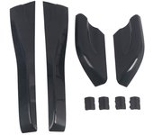 2004-2008 for Hyundai Tucson Car Roof Rails Rack Leg Cover End Cap Protection Cover Shell Black 1 Set