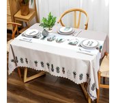 Starfish coral tablecloth Fresh sea life Blue tablecloth Waterproof decoration for family daily banquet table