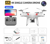 RC Drone con cámaras duales 4K, Wifi, FPV, HD, KY101, Altitude Hold, Gesture Mode, Ultra Long Flight Time, RC Quadcopter.
