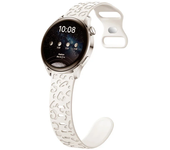Correa grabada de 20mm para Samsung Galaxy Watch, pulsera de silicona deportiva de leopardo para Huawei gt 4-3-2e, 7/6/4/classic/5/pro/Active 2