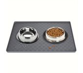 1pc Silicone Non-slip Pet Food Mat Easy To Wash Waterproof Pad For Dog And Cat Supply