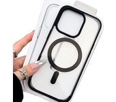 New Transparent For Magsafe Acrylic Case for iPhone 16 15 14 Pro Max Hard Shockproof Magnetic Cases Wireless Charge Cover Bumper
