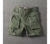 2024 Decheng Men's Cargo Exercise Multi Pocket Summer Casual Zipper Shorts